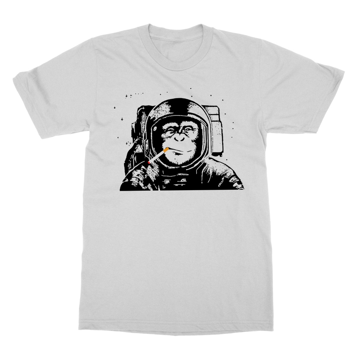 Astronaut Monkey in Space Smoking A Cigarette Unisex Tee