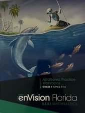 4th Grade 4 Envision Math Florida B.E.S.T. Additional Practice Workbook 2023