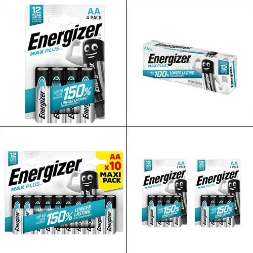 Energizer AA Alkaline Batteries Max Plus Pack of 4 8 10 12 14 20  New and boxed