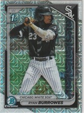 2024 Bowman Chrome Mega Box Mojo Refractor Ryan Burrowes #BCP-119 White Sox