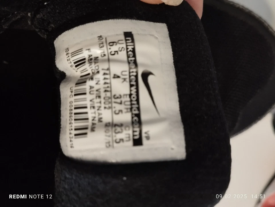 Schuhe Sneaker Nike Damen Gr. 37.5, schwarz/pink - Bild 3 von 4