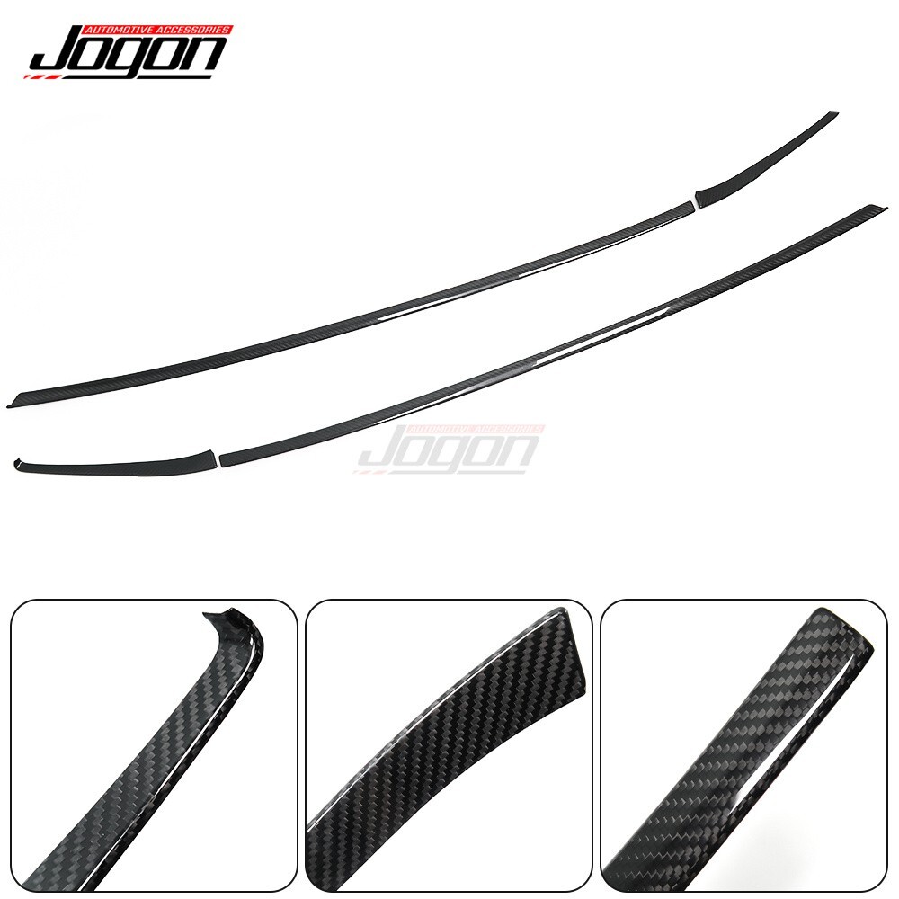 Carbon Side Window Sill Molding Trim For C8 Corvette Stingray Coupe Z51 Z06 20+ - Picture 2 of 11