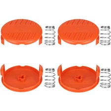 4 Pack For Black Decker Spool Cap & Spring for AFS Trimmer RC-100-P# 385022-03N