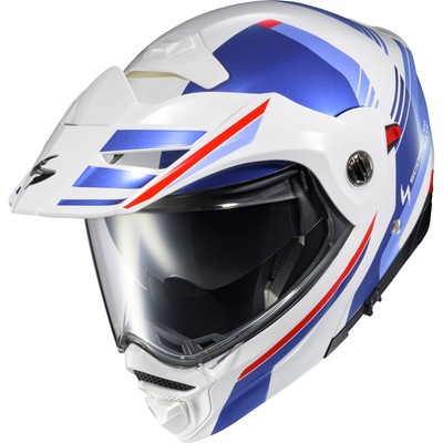 ScorpionEXO EXO-AT960 Modular Helmet - Monk - White/Blue - Small 96-1203