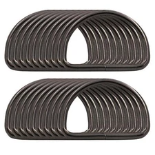 Metal D-Rings Buckle 2 Inch Non-Welded for Webbing Sewing DIY - Gunmetal - Pa...