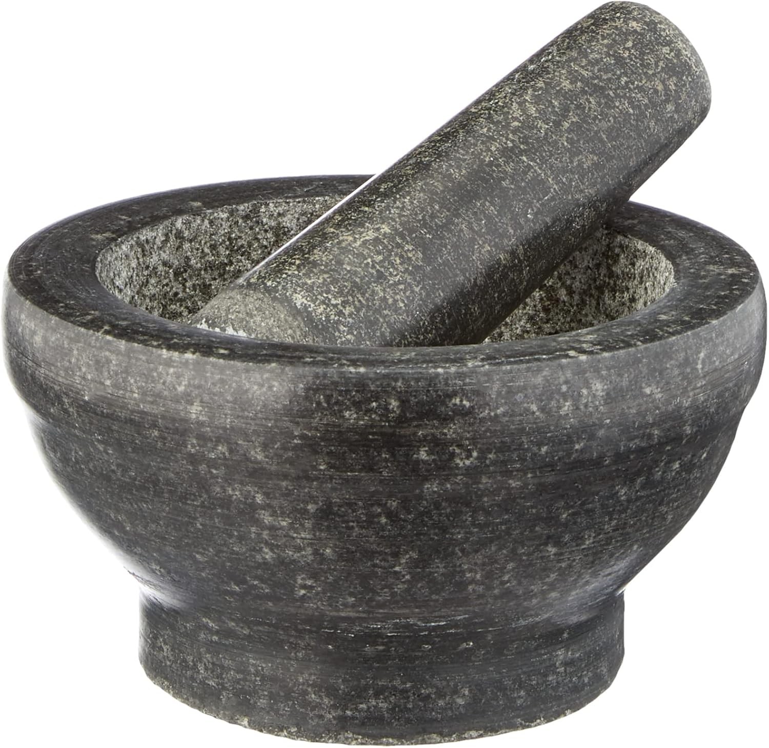 Mortero Kesper de piedra, diámetro 16 cm, altura 8,5 cm, granito.