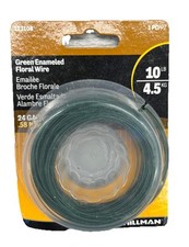 HILLMAN Green Enameled FLORAL WIRE 24 Gauge 10 lb Plant Trellis Wire 123108.