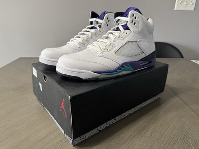 Jordan Air Jordan 5 Retro Grape 2013 Sneakers White/Emerald 
