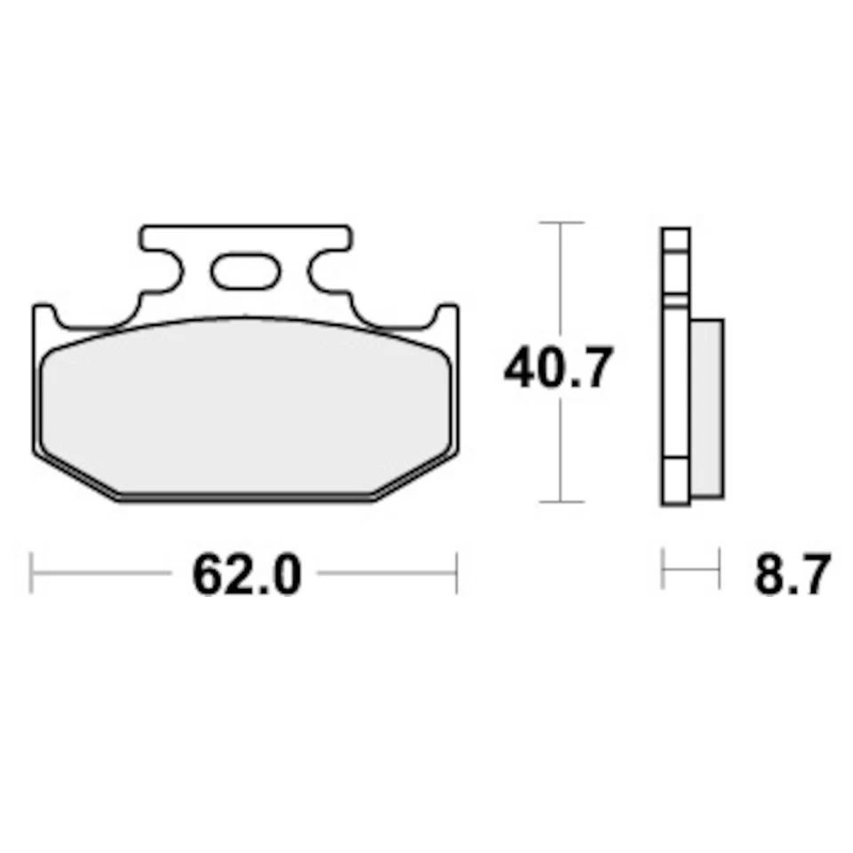 Pastillas de freno traseras para SUZUKI DR 350 SE 1994-1999 Off Road Racing SBS Foto 2 de 4