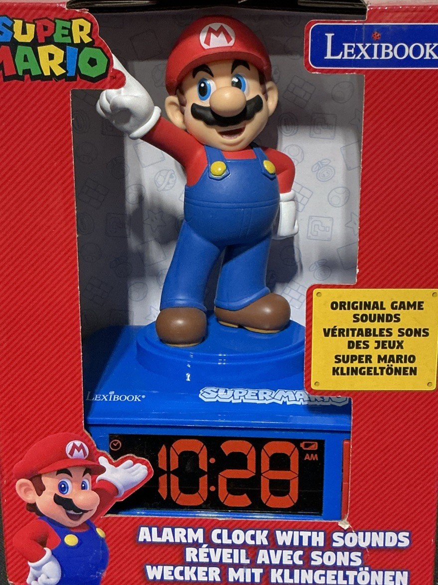 Super Mario Alarm Clock With Original Game Sounds Lexibook Brand New photo Super Mario Alarm Clock With Original Game Sounds Lexibook Brand New featured image