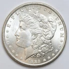 1889 $1 Morgan Silver Dollar Uncirculated - RAW - Excellent Cartwheel Luster