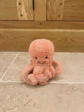 Jellycat - Baby Peachie Octopus -  Retired pink soft toy Tiny New fish plush 