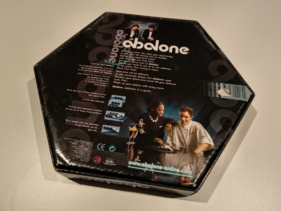 ABALONE Game Marble Strategy Hexagon Board Game Complete (1999) - Image 2 of 4