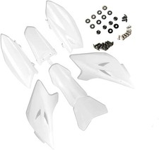 TTR 50 White Plastic Body Fender Kit for Chinese TTR 50cc TTR50E Pit Dirt Bikes
