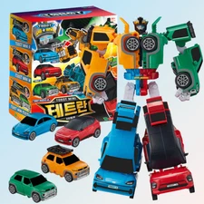 Tobot 2025 Mini Tetran 4-Car Combiner Small Transformer Robot Action Toy