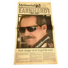 February 19, 2001 ORLANDO SENTINEL Newspaper Dale Earnhardt Memorial