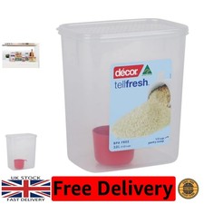 Stackable 3L Airtight Container with Measuring Scoop - Ideal for Food Freshness