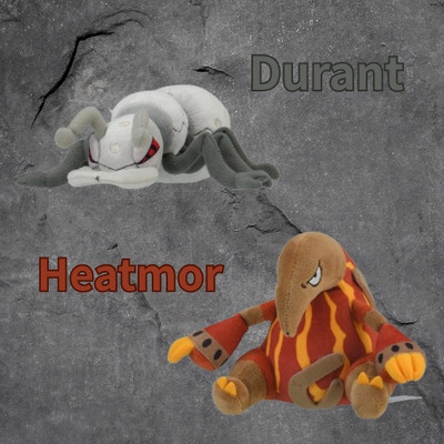 Heatmor Durant Pokemon Center Plush Pokemon fit Japan No 631 632