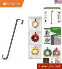 Adjustable 15" Wreath Hanger with Modern Finish - Perfect for Any Season