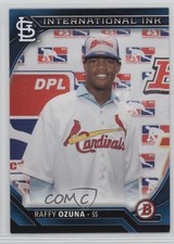 2016 Bowman International Ink Blue 82/150 Raffy Ozuna #II-RO fm0