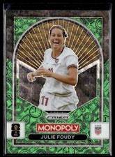 2026 Panini Monopoly Prizm Fifa World Cup 26 Green Wave #93 Julie Foudy