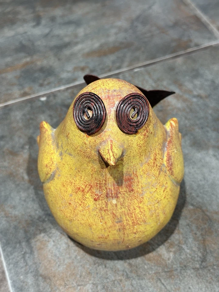 Cerámica/metal gallina/pollito, decoración, estante, cuidador sentado granja granja pollo Foto 4 de 4