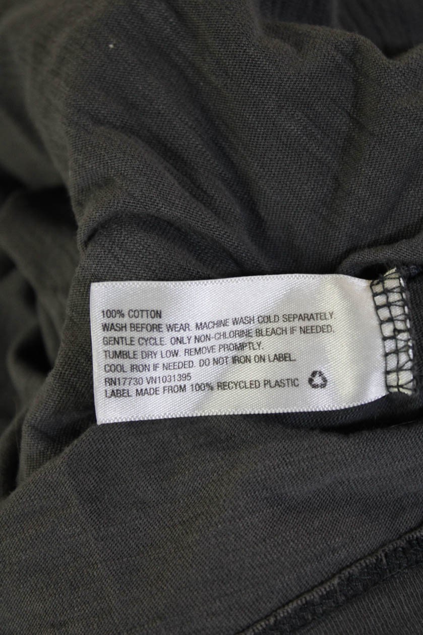 Universal Thread Women Basic Dark Gray Cotton VNe… - image 4