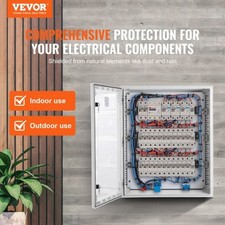 NEMA Steel Case, 24x20x9'' NEMA 4X Fiberglass Electric Enclosure, IP66 Wat