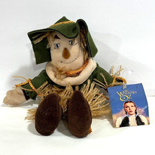 Vtg 1998 Warner Bros Studio Store Wizard of Oz Scarecrow Bean Bag Doll 9"