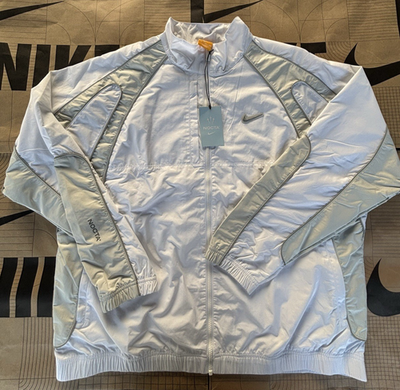 Nike NOCTA NRZ Full-Zip Track Jacket White Silver HV5312-100 Men's