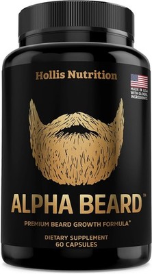 Suplemento de vitaminas para el crecimiento del cabello y la barba para hombres