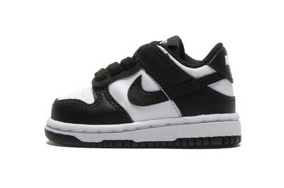 Nike Dunk Low TD Shoes Panda Toddler Size 7c Athletic Black White Oreo