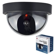 Fake Dome Dummy Fake Surveillance Security Camera Motion Blink Flashing Light 