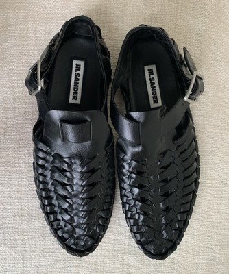 JIL SANDER Womens EU 39/US 9 Leather Calfskin Gladiator Sandals