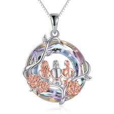 Birthday Gifts for Sister Necklace Sterling Silver 3 Sisters Pendant Necklace...