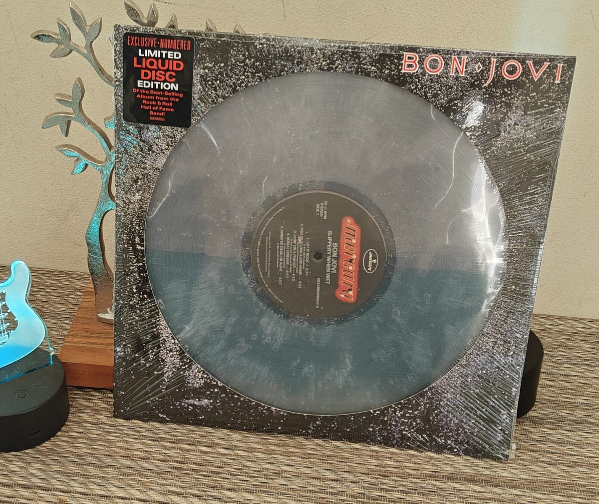 Bon Jovi SLIPPERY WHEN WET WATER FILLED Vinyl (LIMITED