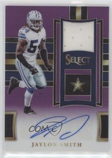 2017 Select Signature Memorabilia Purple Prizm 5/49 Jaylon Smith Auto 03xg