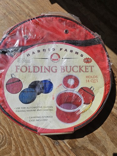 14 Quart Outdoor Trail Folding Bucket With Carrying Case New In Packaging - Picture 1 of 3