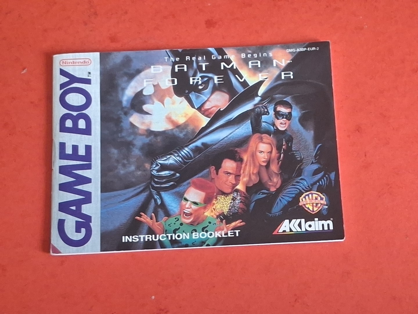 Notice Nintendo Game Boy Batman Forever
