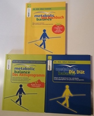 3x Dr. Med. Wolf Funfack - Metabolic Balance - Südwest Taschenbuch K318-1 Dr. Me