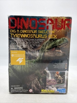 Dinosaur Dig A Dino Tyrannosaurus Rex Skeleton Kit by 4M KidzLabs, NEW Sealed