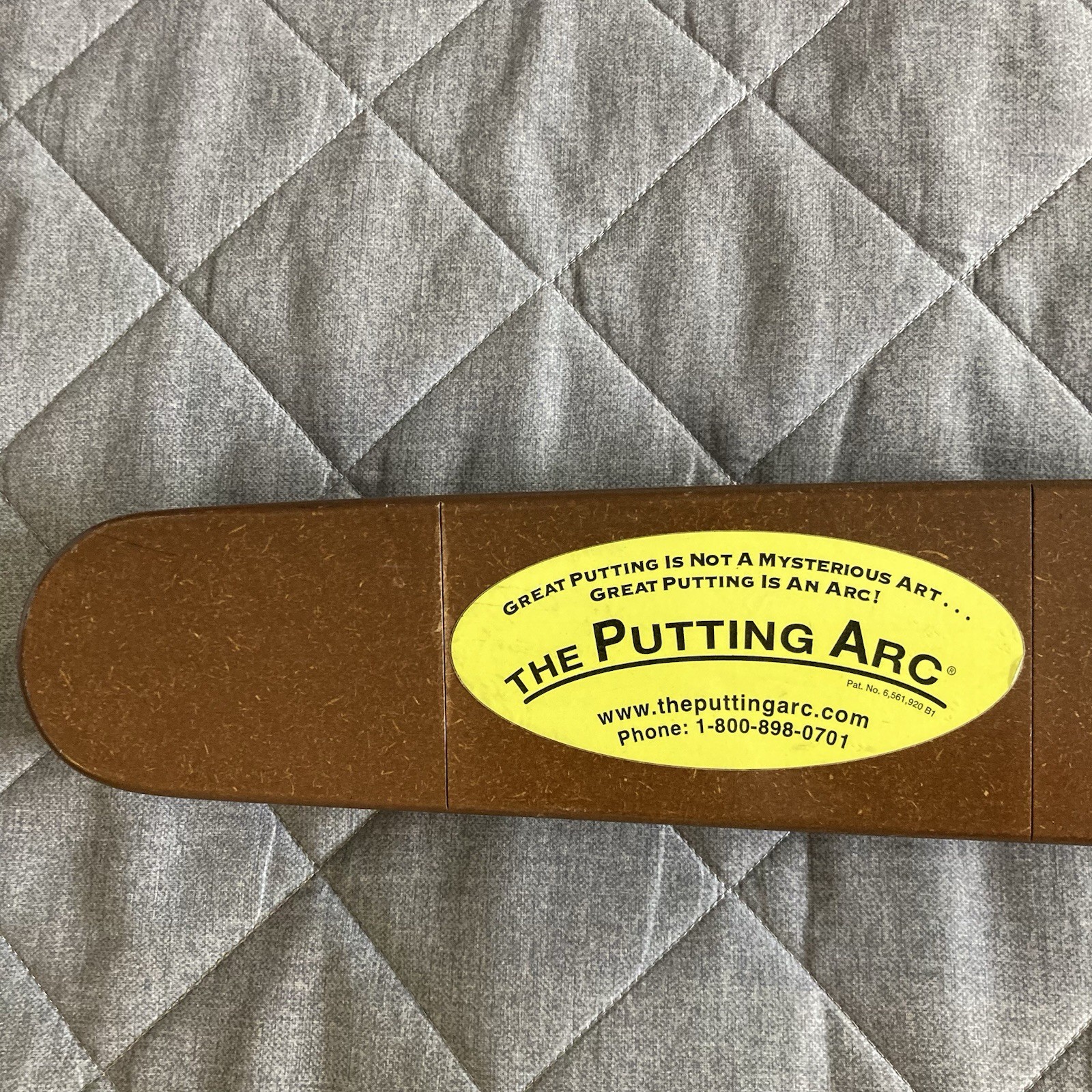 The Putting Arc Wood Resin Golf Training Tool Original