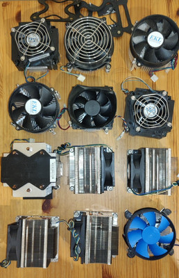 CPU Kühler Konvolut Intel Xeon, I3,I5,I7 Alu, Kupfer Schrott und Bastlerware - 2