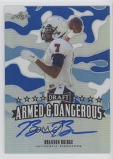 2015 Leaf Metal Draft Blue Prismatic 2/20 Brandon Bridge #AD-BB1 Auto 0af