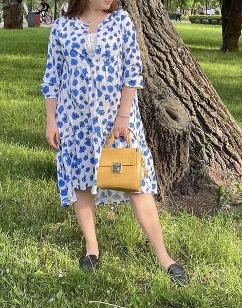 Women Dress Blue Other Material 38