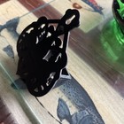 VTG Dalecraft Cast Iron Match Holder Wall Match Safe Hand Painted Primitive — photo 9