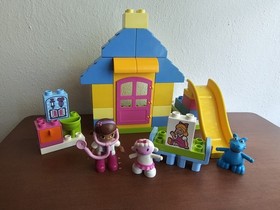 Retired 2015 LEGO Duplo Disney Set 10606 Doc McStuffins Backyard Clinic-Used