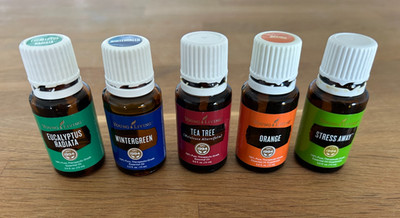 Young Living Oils 15ml: Eucalyptus, Wintergreen, Tea Tree, Orange, & Stress Away