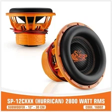 Sp Audio Sp- 12XXX Hurricane 12” Subwoofer 2800w Rms  2 coil 2+2 Ohms