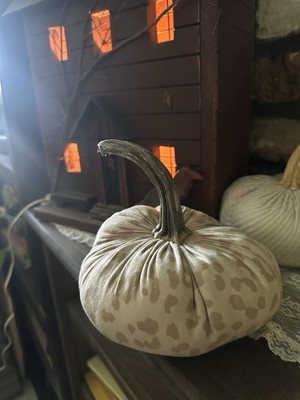 Real pumpkin stem Fabric Pumpkins fall decor 